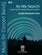 As We Search Concert Band sheet music cover